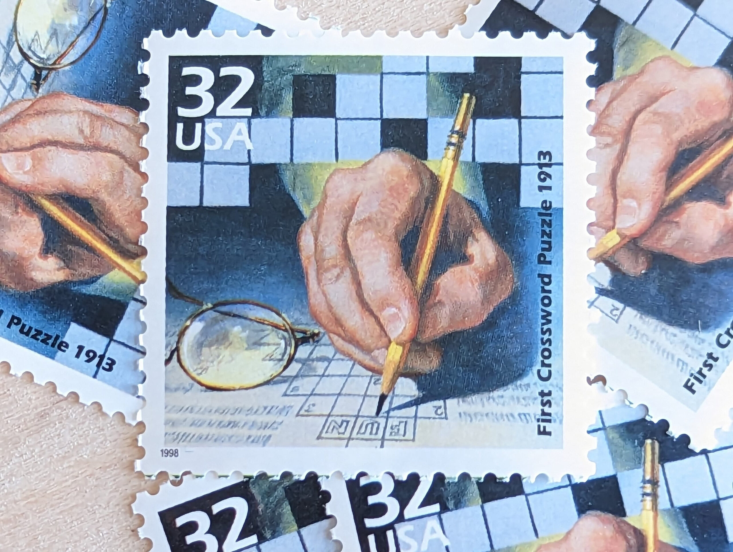 5 kreuzwortratsel briefmarken 32 cent 1998 1910er jahre intended for christmas stamp pair crossword scaled 5 Kreuzworträtsel Briefmarken, 32 Cent, 1998, 1910Er Jahre intended for Christmas Stamp Pair Crossword