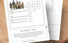 A Christmas Carol Crossword Puzzles (Free To Print) - Once Upon A pertaining to Part Of A Beloved Christmas Poem Crossword
