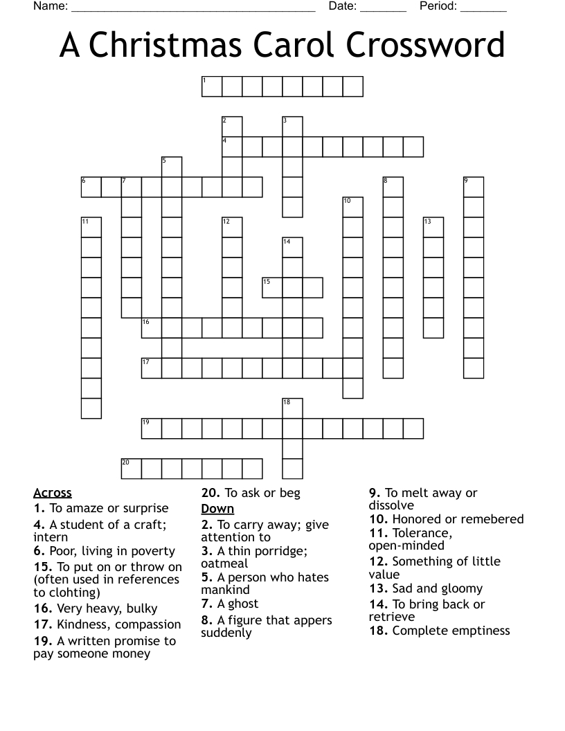 a christmas carol crossword wordmint for good ruler from a christmas carol crossword A Christmas Carol Crossword - Wordmint for Good Ruler From a Christmas Carol Crossword