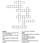 A Christmas Carol Crossword   Wordmint Throughout Clerk In Christmas Carol Crossword