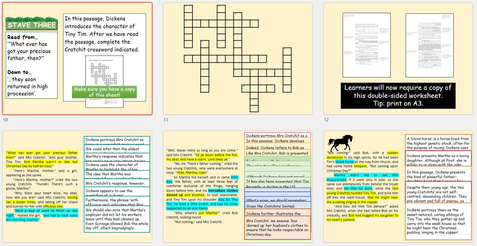 a christmas carol the cratchits lesson 2 teaching resources throughout christmas carol starter crossword A Christmas Carol - The Cratchits (Lesson 2) | Teaching Resources throughout Christmas Carol Starter Crossword