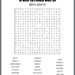 A Christmas Carol Word Search Within German Christmas Carol Crossword
