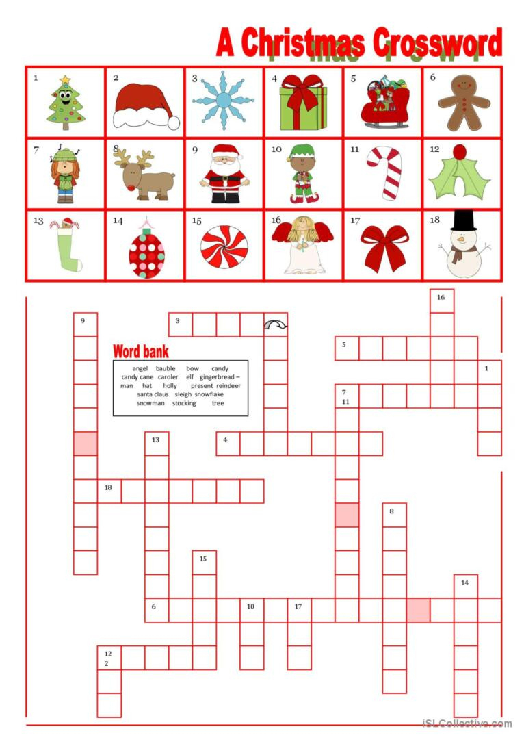 a christmas crossword with word ban english esl worksheets pdf doc regarding christmas crossword with word bank A Christmas Crossword With Word Ban…: English Esl Worksheets Pdf & Doc regarding Christmas Crossword With Word Bank