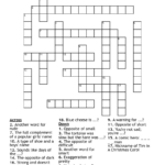 Adjective Crossword   Wordmint For Adjective With Christmas Crossword Clue