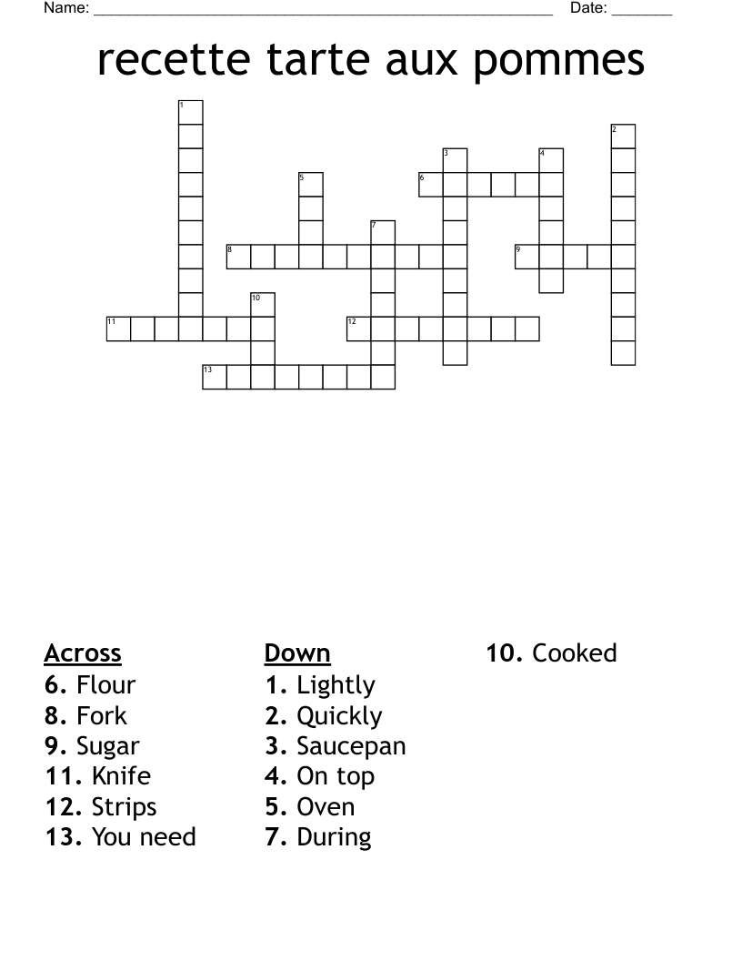 Adjectives To Describe Food Crossword - Wordmint with regard to Christmas in France Crossword