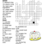 Cake Decorating Crossword   Wordmint Throughout Christmas Baked Goods Crossword Clue