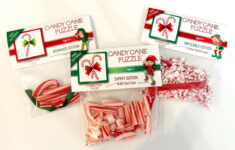 Candy Cane Puzzle - Etsy Canada throughout Some Gag Christmas Gifts Crossword Clue