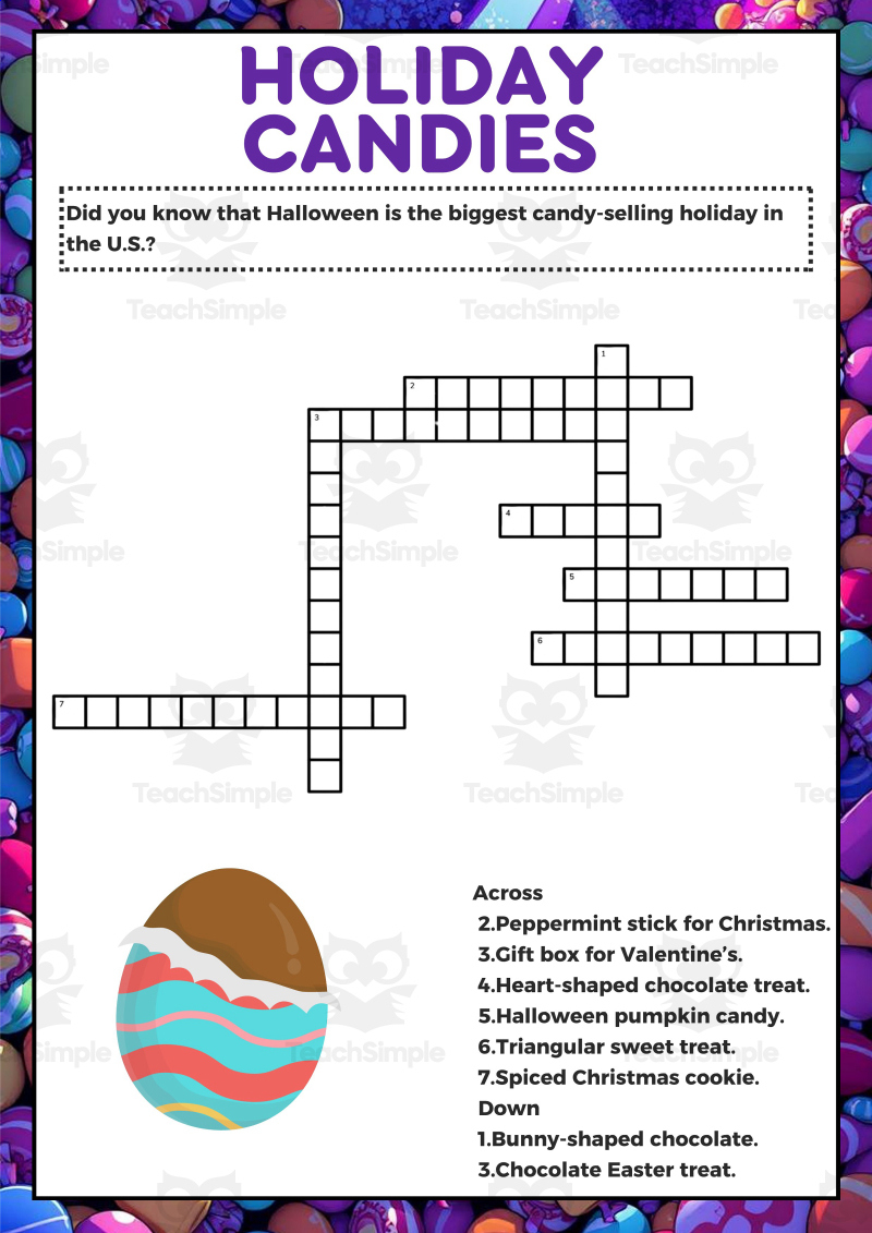 candy crosswords pdfteach simple for christmas candy shape crossword Candy Crosswords (Pdf)Teach Simple for Christmas Candy Shape Crossword