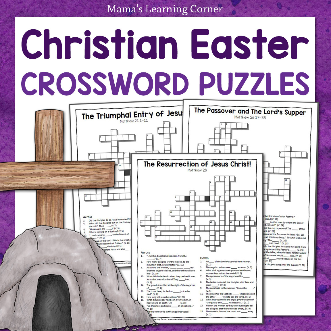 christian easter crossword puzzle packet mamas learning corner pertaining to easter or passover but not christmas crossword Christian Easter Crossword Puzzle Packet - Mamas Learning Corner pertaining to Easter Or Passover But Not Christmas Crossword