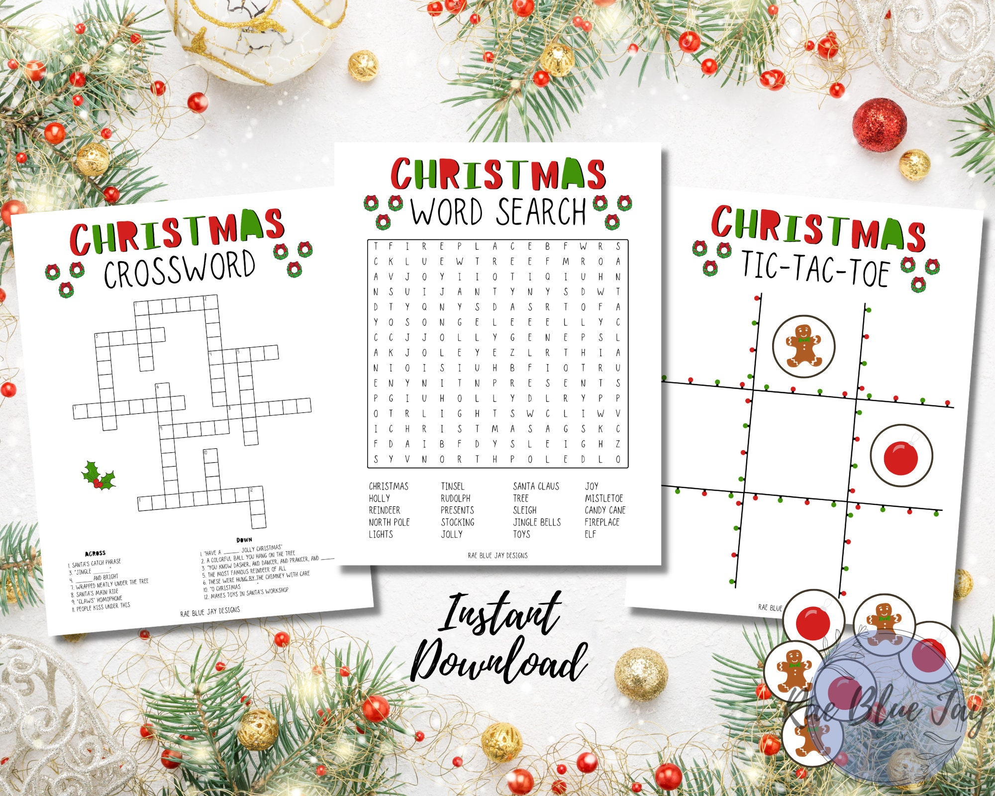 christmas activity bundle instant download word search pertaining to christmas tree glitter crossword clue Christmas Activity Bundle, Instant Download, Word Search pertaining to Christmas Tree Glitter Crossword Clue
