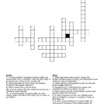 Christmas Around The World Crossword   Wordmint For Christmas Around The World Crossword Puzzle