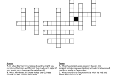 Christmas Around The World Crossword - Wordmint for Christmas Around the World Crossword Puzzle