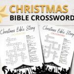 Christmas Bible Crossword For Kids | Christmas Story Lesson With Bible Christmas Crossword Puzzle