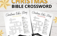 Christmas Bible Crossword For Kids | Christmas Story Lesson with Bible Christmas Crossword Puzzle