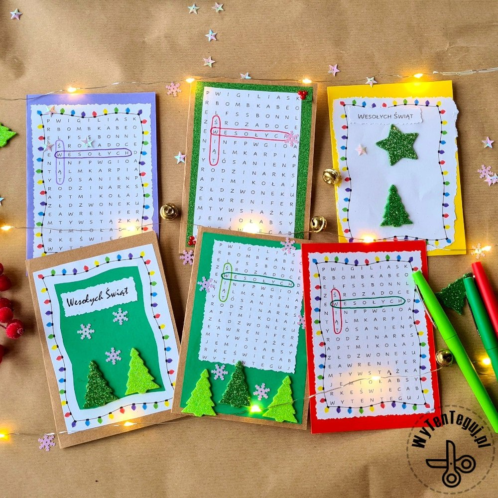 Christmas Cards Diy With Crossword Puzzle - Printable Templates In inside Crossword Puzzle Christmas Card