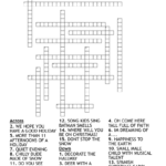 Christmas Carol Crossword Puzzle   Wordmint Within Singing Christmas Song Crossword Clue