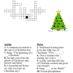 Christmas Characters Crossword   Wordmint With Common Christmas Tree Decoration Crossword
