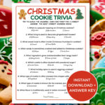 Christmas Cookie Trivia   Etsy Canada Intended For Christmas Cookie Spice Crossword Clue