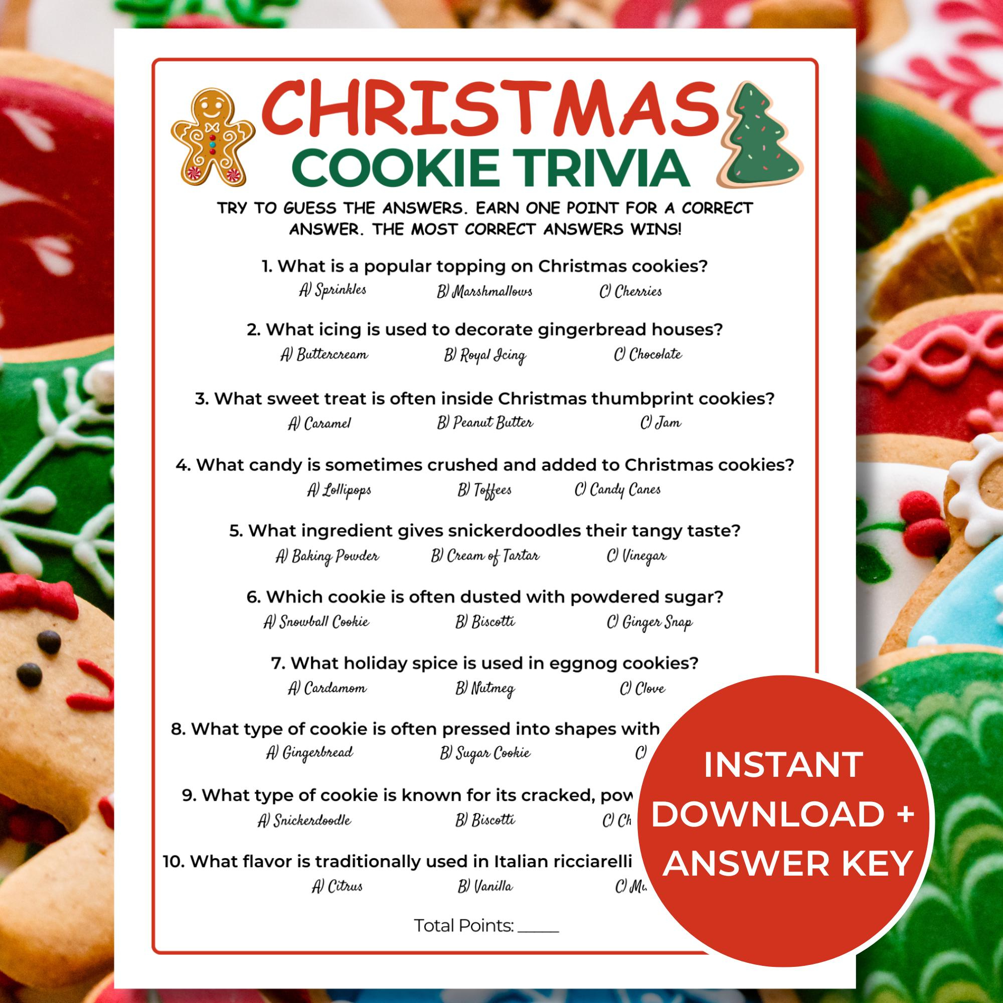 christmas cookie trivia etsy canada intended for christmas cookie spice crossword clue Christmas Cookie Trivia - Etsy Canada intended for Christmas Cookie Spice Crossword Clue