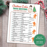 Christmas Cookie Trivia   Etsy Canada Within Christmas Cookie Spice Crossword Clue