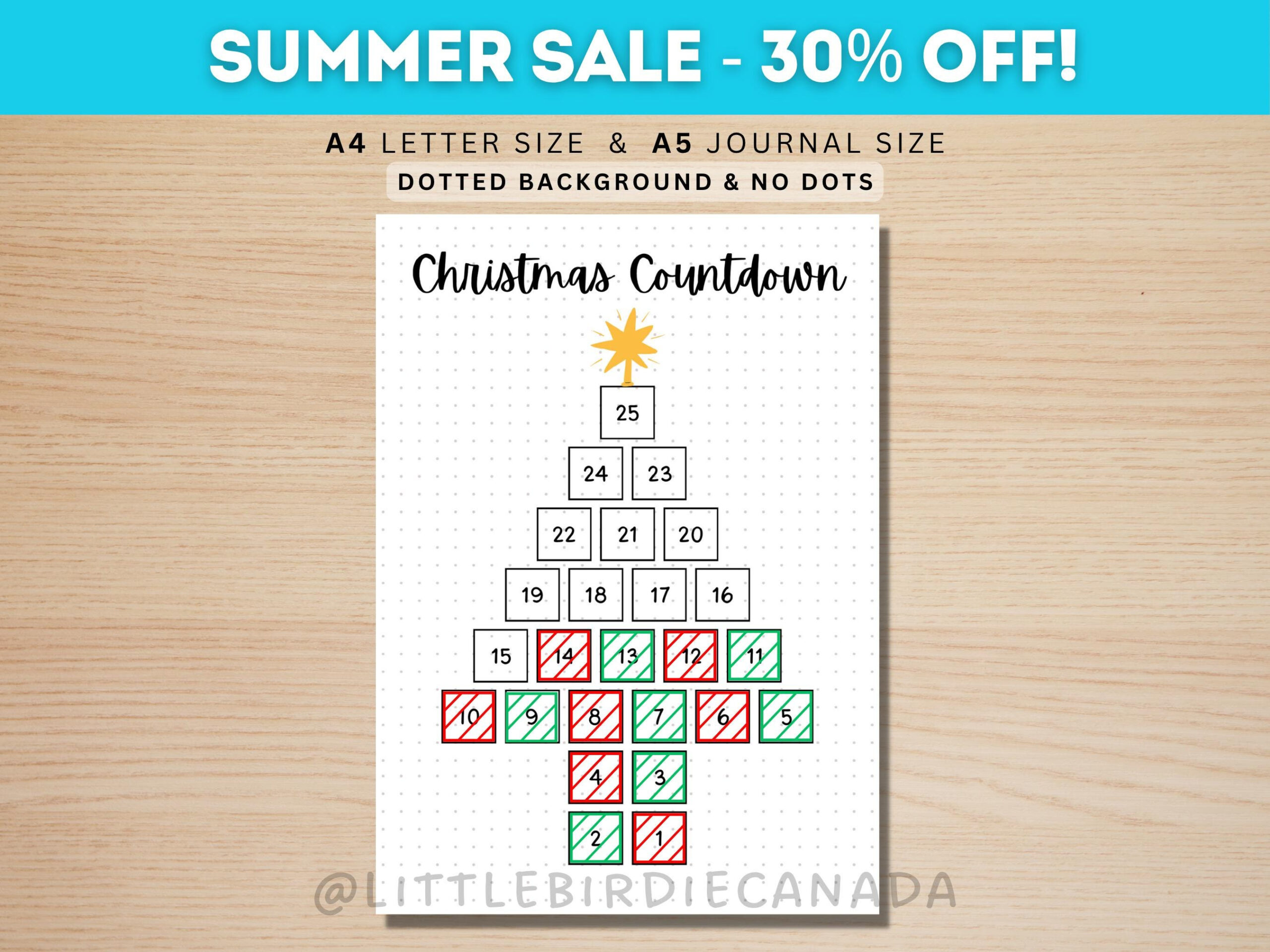 Christmas Countdown Activities - Etsy in Christmas Dinner Centerpiece Crossword 3 Letters