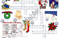 Christmas Crossword (05.12.2008) – Esl Worksheetemila with Christmas Crossword And Answers