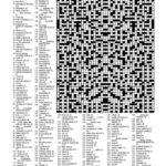 Christmas Crossword 40 X 65   Large (Kf) Regarding Christmas Crossword Puzzle Hard