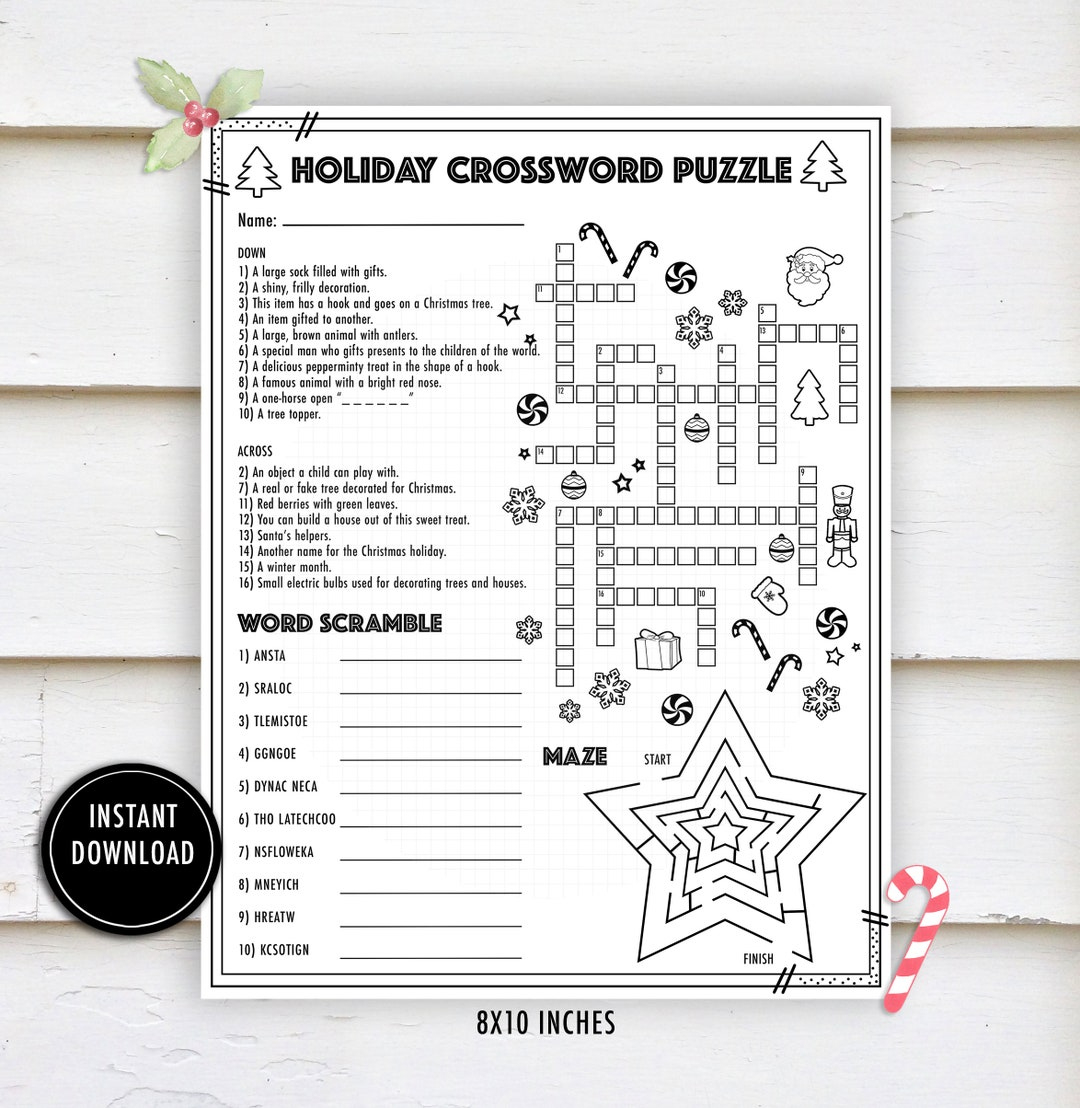 christmas crossword activity puzzle christmas worksheets winter intended for storage area for christmas toys crossword Christmas Crossword Activity Puzzle- "Christmas Worksheets" Winter intended for Storage Area For Christmas Toys Crossword