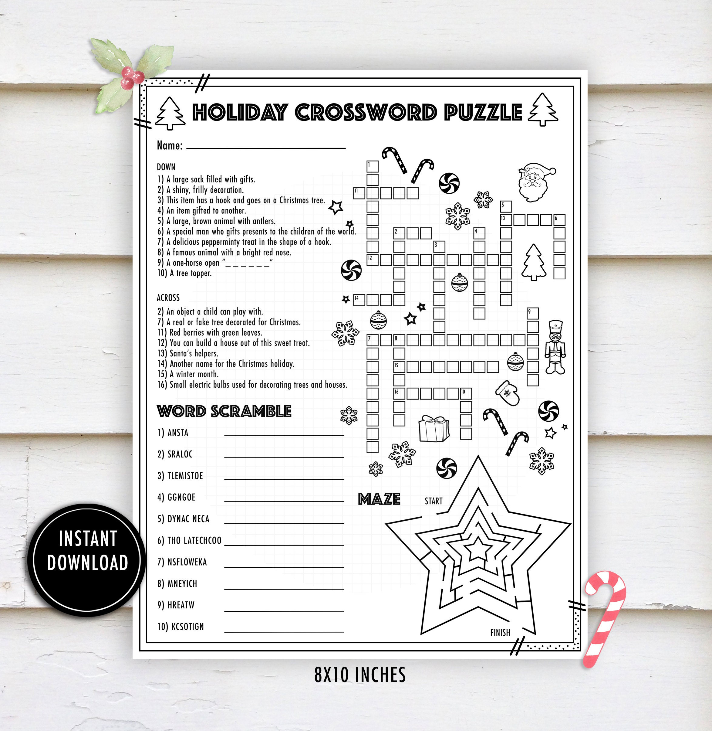 christmas crossword activity puzzle christmas worksheets winter throughout christmas holiday crossword puzzle Christmas Crossword Activity Puzzle- "Christmas Worksheets" Winter throughout Christmas Holiday Crossword Puzzle