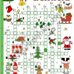 Christmas Crossword   Esl Worksheettecus Inside Christmas Words Crossword Answer Key