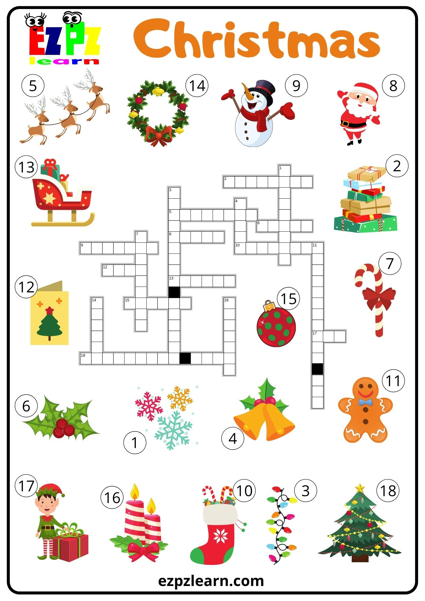 christmas crossword ezpzlearn in christmas crossword online game Christmas Crossword - Ezpzlearn in Christmas Crossword Online Game