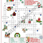 Christmas Crossword For Beginners   Esl Worksheetfirstime Within Spot For Christmas Decorations Crossword