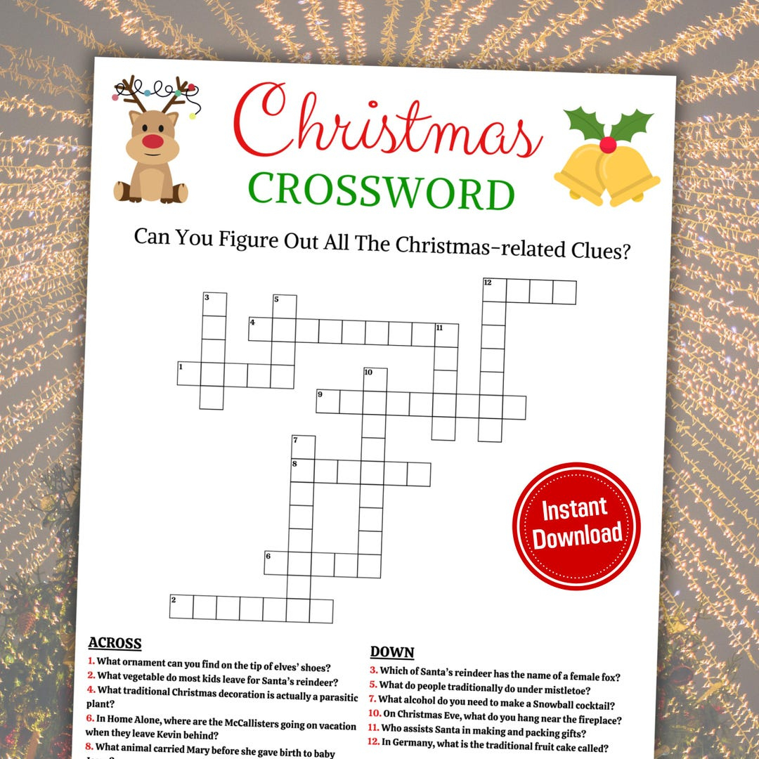 christmas crossword game printable christmas word puzzle christmas crossword clues to solve christmas trivia quiz instant download regarding he hates christmas crossword clue Christmas Crossword Game | Printable Christmas Word Puzzle | Christmas Crossword Clues To Solve | Christmas Trivia Quiz | Instant Download regarding He Hates Christmas Crossword Clue
