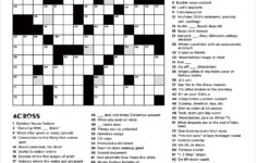 Christmas Crossword Puzzle 2018 - Karen Kavett pertaining to Christmas Crossword and Answers