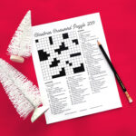 Christmas Crossword Puzzle 2019   Karen Kavett Pertaining To La Christmas Setting Crossword