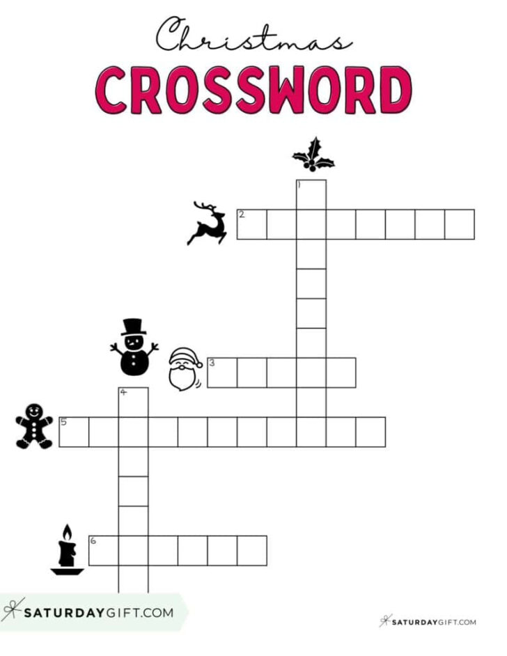 A Christmas Blank Crossword Clue