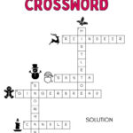 Christmas Crossword Puzzle   Cute & Free Printable | Saturdaygift Inside Christmas Gifts Crossword Puzzle Answers