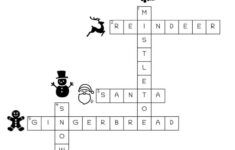 Christmas Crossword Puzzle – Cute & Free Printable | Saturdaygift intended for Free Printable Christmas Crossword Puzzle For Middle School