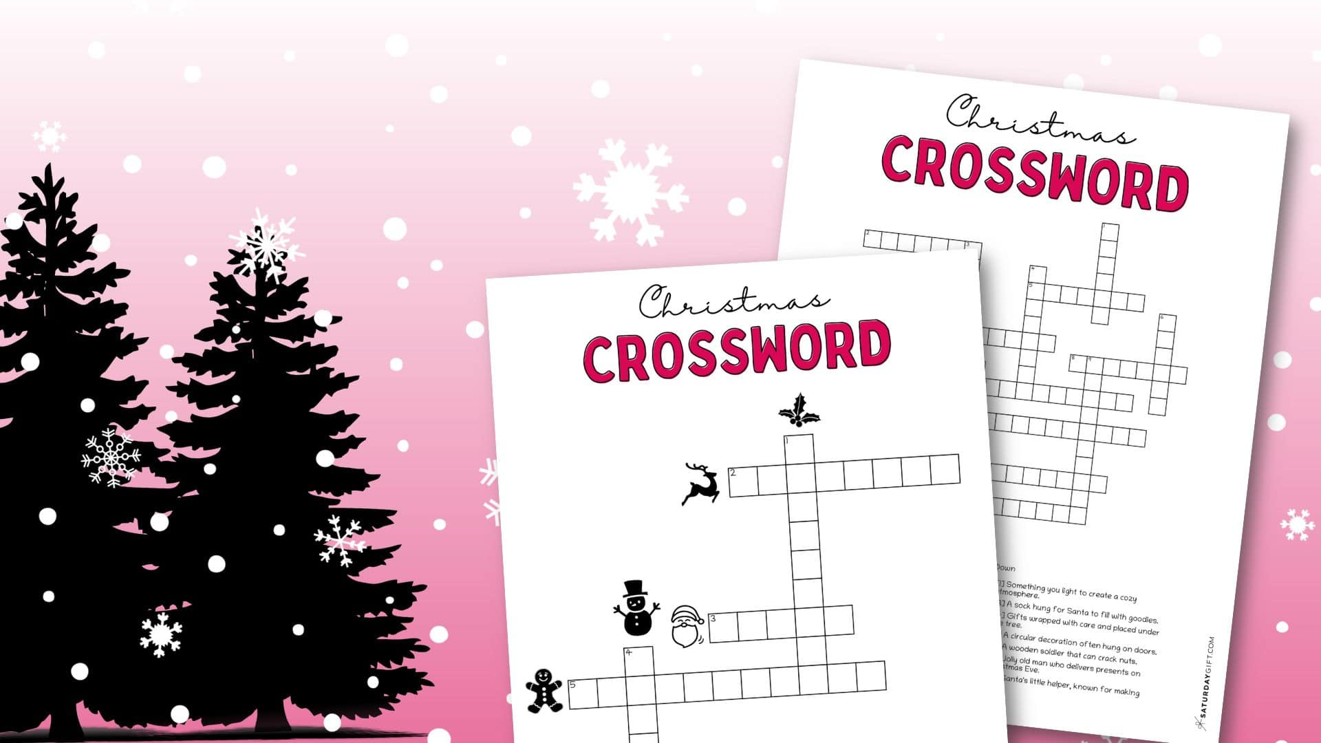 christmas crossword puzzle cute free printable saturdaygift regarding christmas rose crossword clue Christmas Crossword Puzzle - Cute & Free Printable | Saturdaygift regarding Christmas Rose Crossword Clue