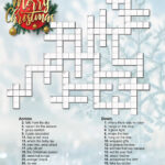 Christmas Crossword Puzzle   Etsy Australia Inside Christmas Crossword For Adults