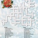 Christmas Crossword Puzzle   Etsy Israel Throughout Naughty Child's Christmas Gift Crossword Clue