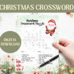 Christmas Crossword Puzzle For Children | Kids Christmas Activity Intended For La Christmas Setting Crossword Clue
