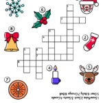 Christmas Crossword Puzzle For Kids With Santa – Royalty Free Inside Some Purchases For Christmas Displays Crossword