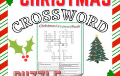 Christmas Crossword Puzzle Fun Activity | Madeteachers intended for Like Most Christmas Trees Crossword