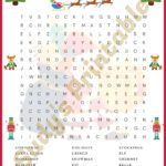 Christmas Crossword Puzzle Fun For Children Activity During The Inside Christmas Symbol Crossword Clue