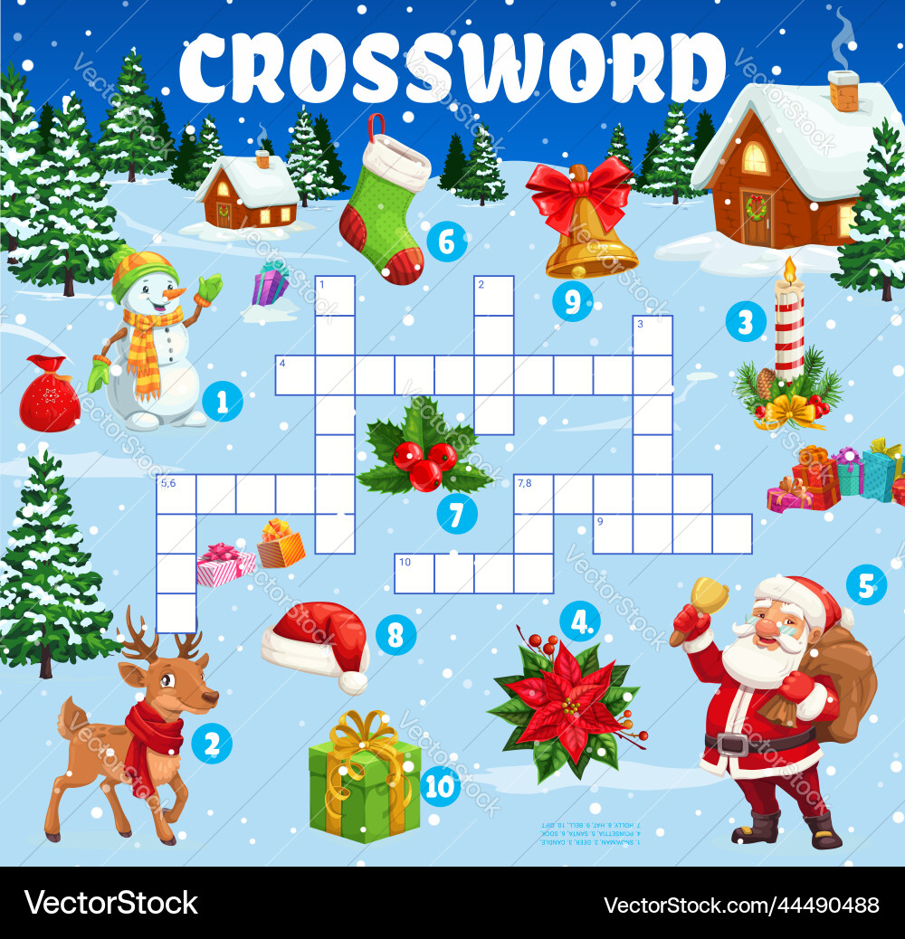 christmas crossword puzzle game royalty free vector regarding christmas scene crossword clue Christmas Crossword Puzzle Game – Royalty-Free Vector regarding Christmas Scene Crossword Clue