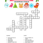 Christmas Crossword Puzzle Logo   Nest Of Posies Throughout Easy Christmas Crossword Puzzle Printable