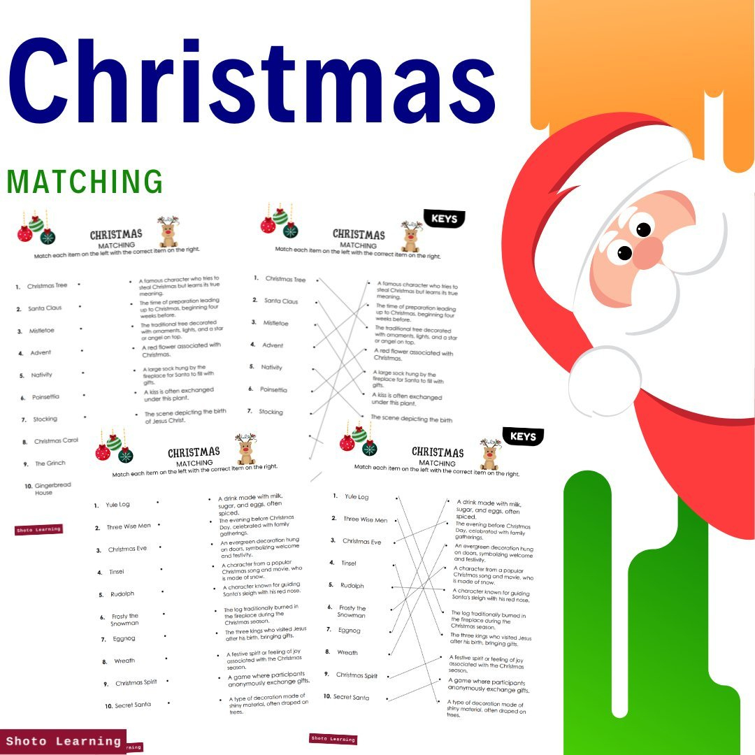 Christmas Crossword Puzzle Pack – Fun &amp;amp; Engaging Holiday Activity with Christmas Song Daily Themed Crossword