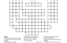 Christmas Crossword Puzzle – Wordmint intended for Christmas Crossword Puzzle Free Printable