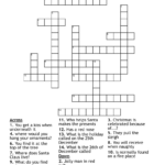 Christmas Crossword   Wordmint For Kiss Under This Christmas Decoration Crossword Clue